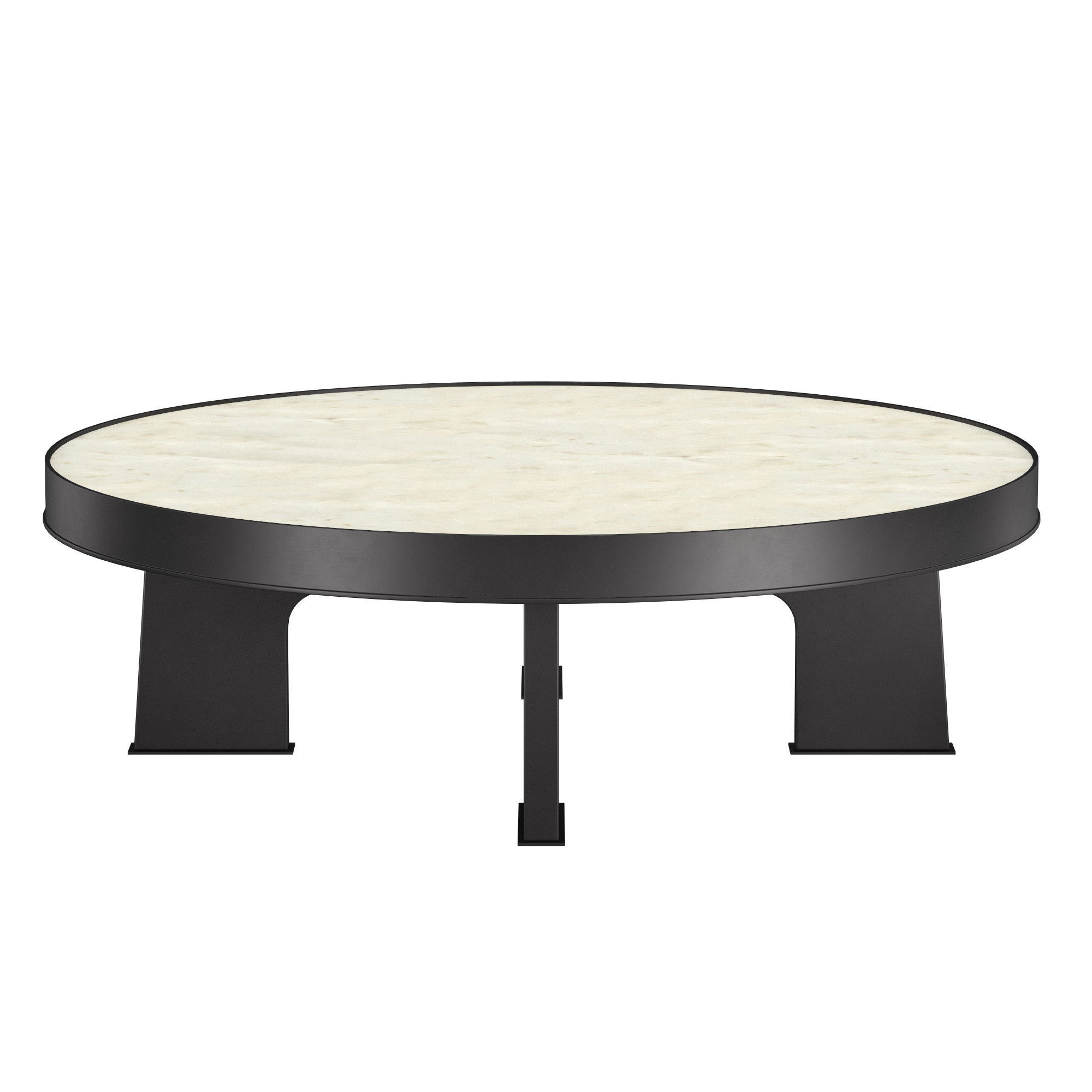 ATTICA ROUND PARCHMENT COFFEE TABLE 3D model_2