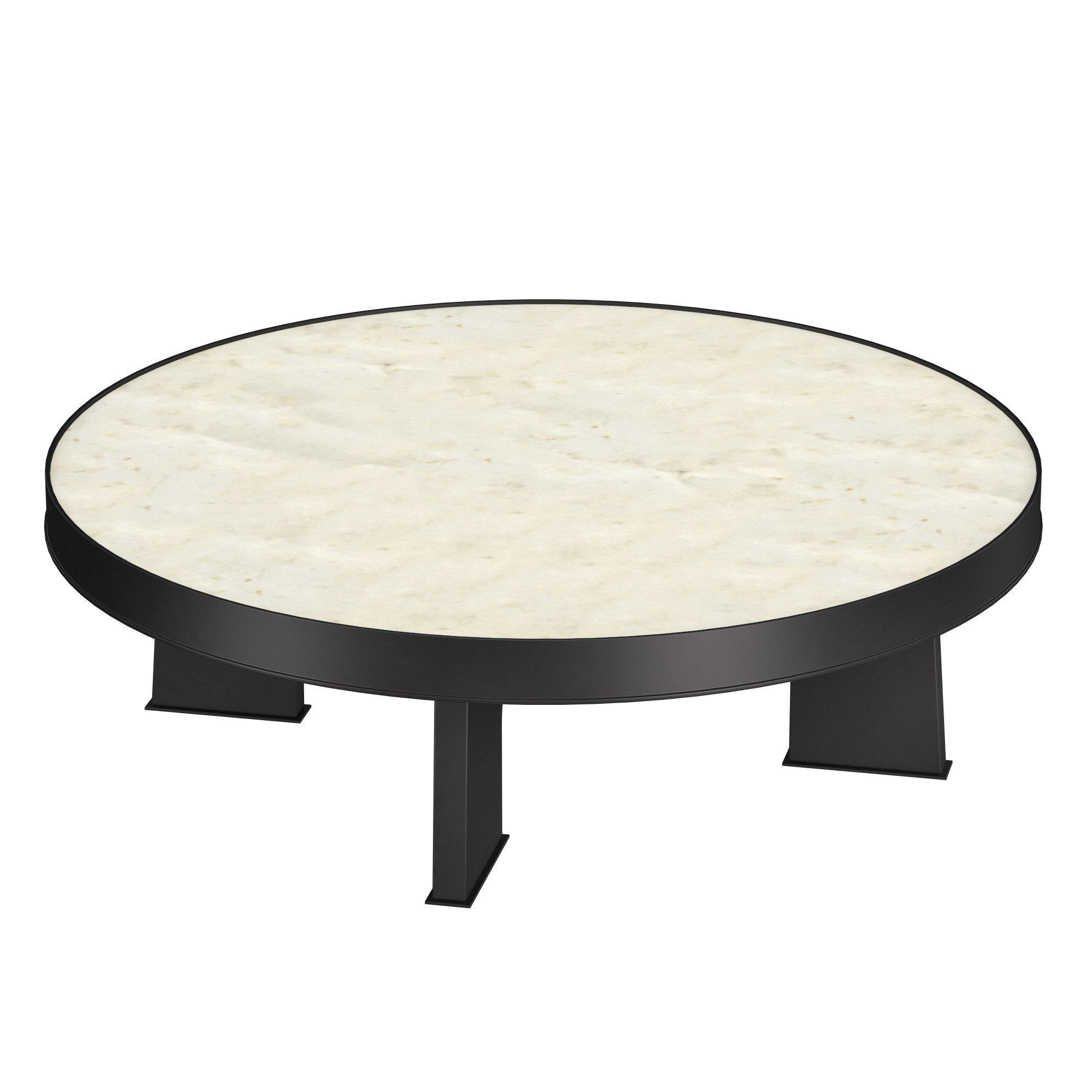 ATTICA ROUND PARCHMENT COFFEE TABLE 3D model_3
