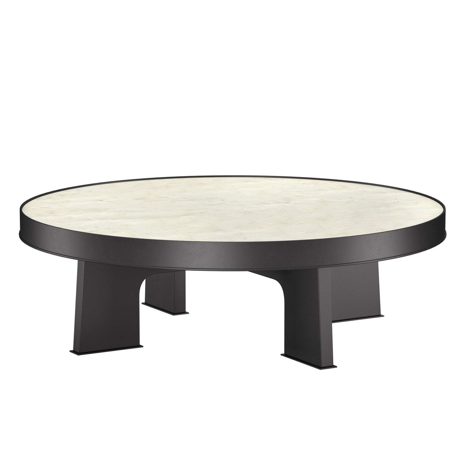 ATTICA ROUND PARCHMENT COFFEE TABLE 3D model_1