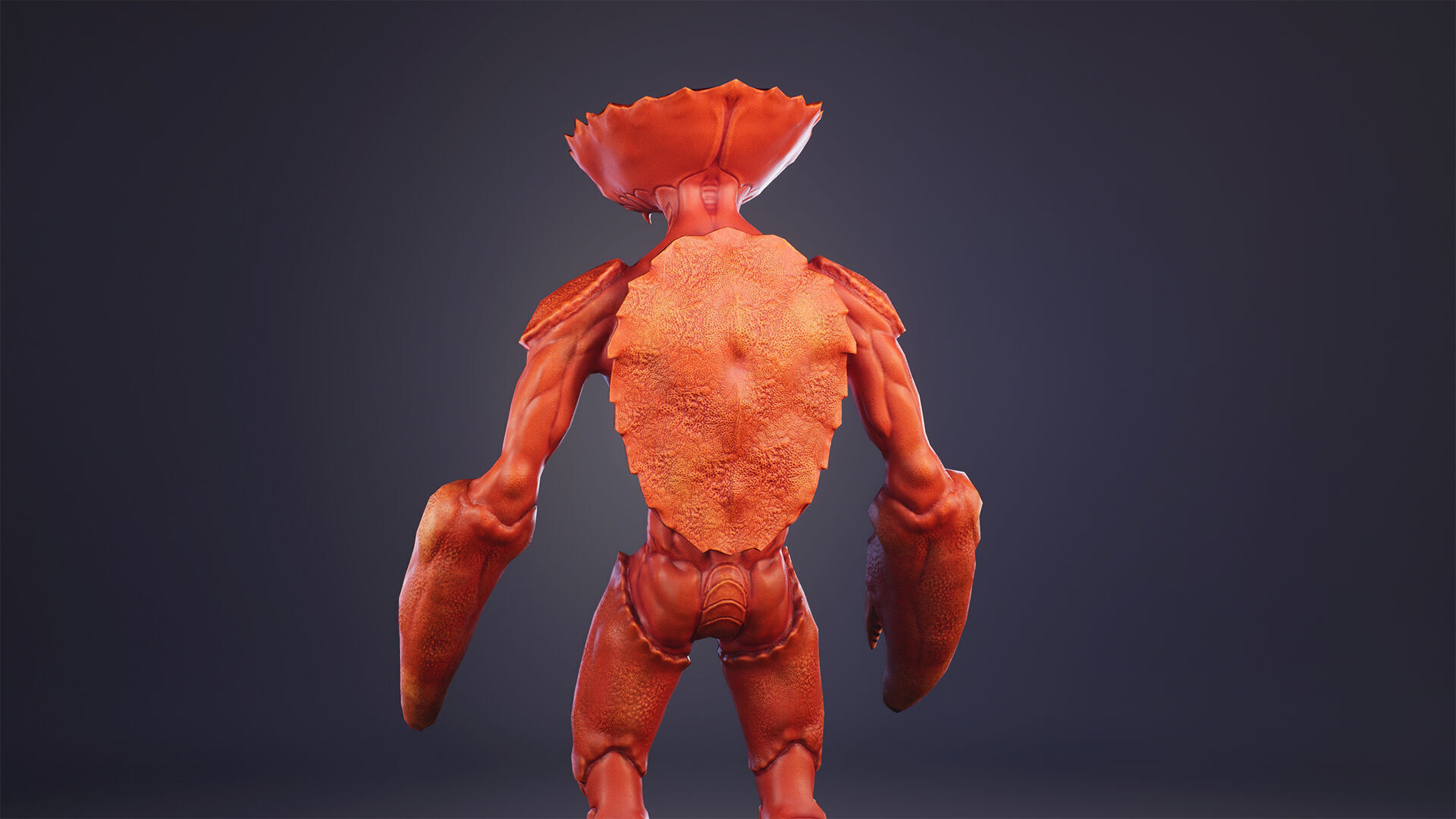 Crab monster 2 Low-poly 3D model_12