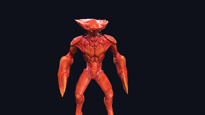 Crab monster 2 Low-poly 3D model