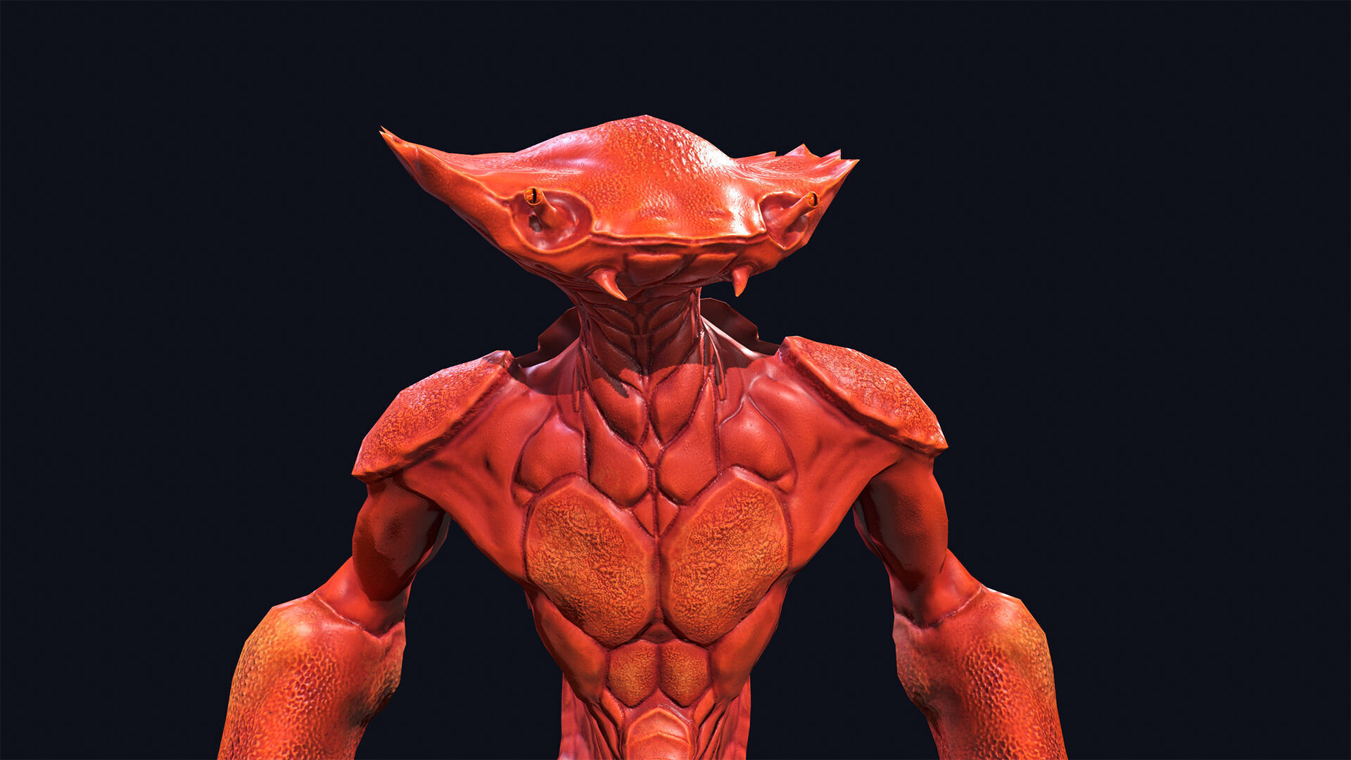 Crab monster 2 Low-poly 3D model_5