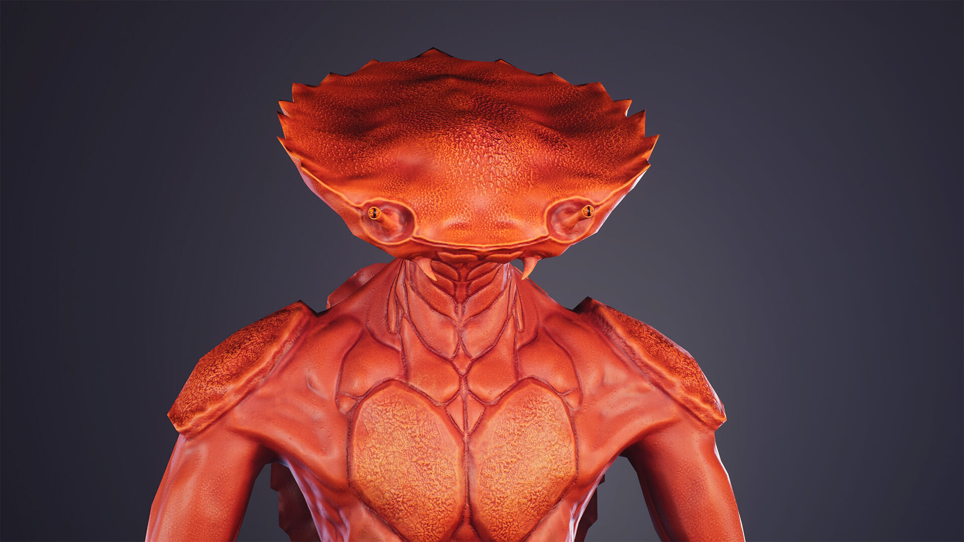 Crab monster 2 Low-poly 3D model_13