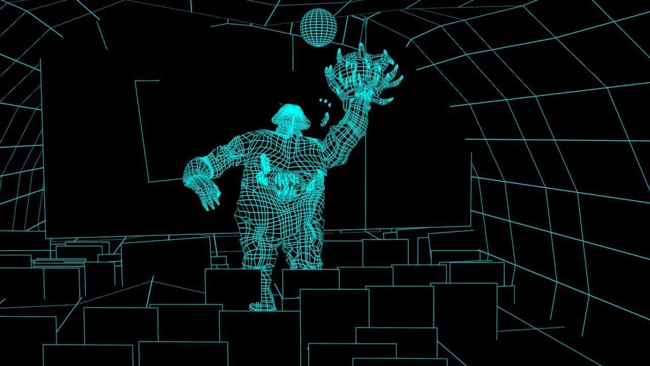 Clay monster  Low-poly 3D model_2