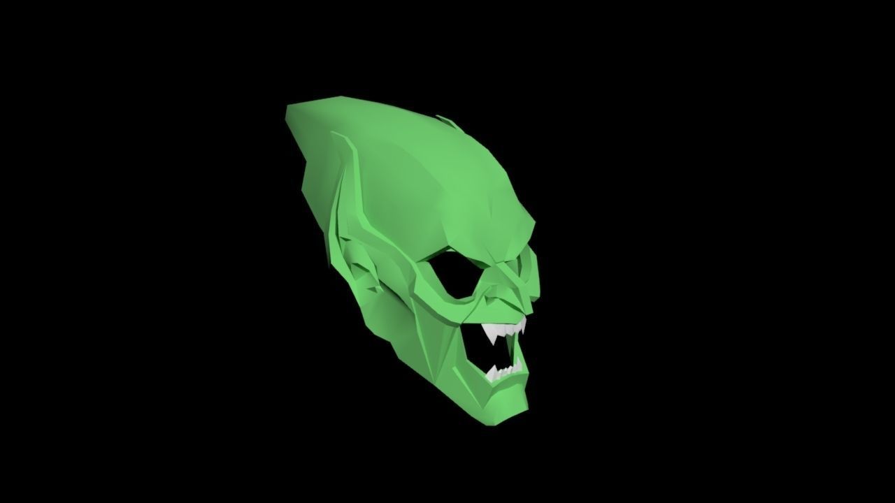 Green Goblin Low-poly 3D model_5