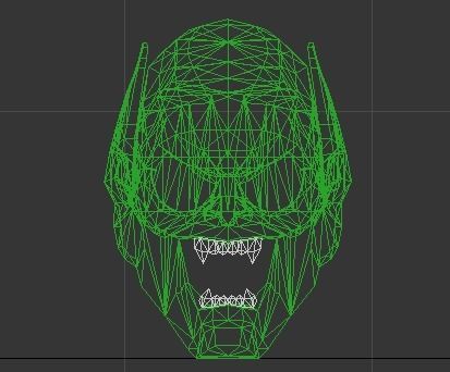 Green Goblin Low-poly 3D model_7