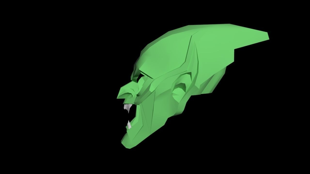 Green Goblin Low-poly 3D model_4