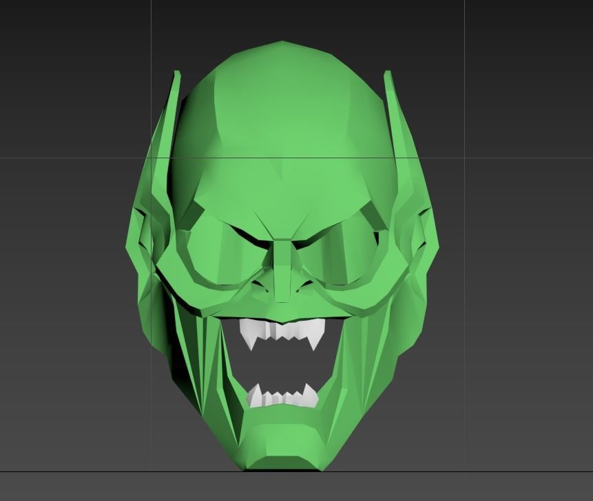 Green Goblin Low-poly 3D model_2