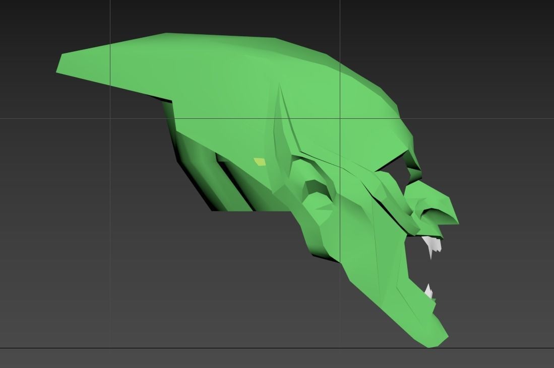 Green Goblin Low-poly 3D model_3