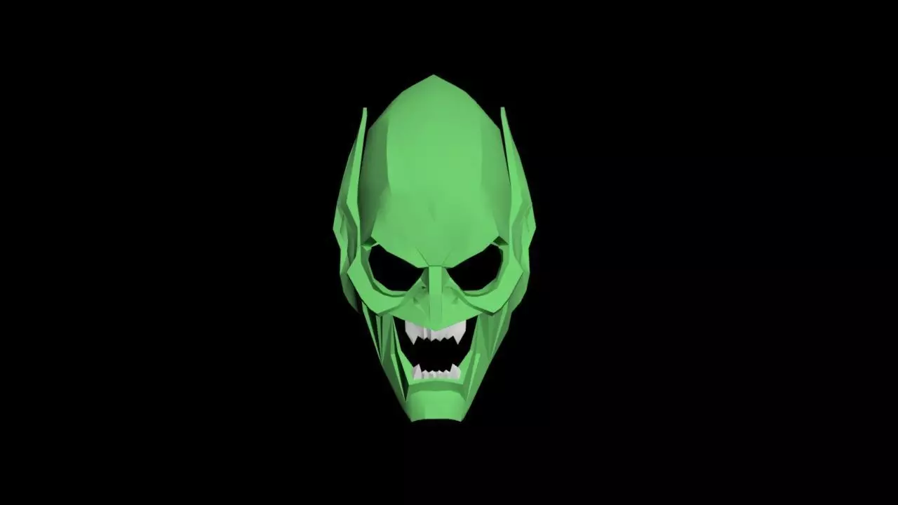 Green Goblin Low-poly 3D model_0