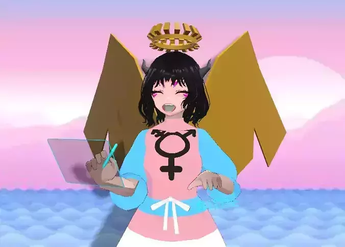 Trans Vtuber Vrm Model - Modified vroid