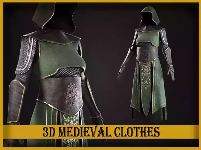 Medieval fantasy character clothes