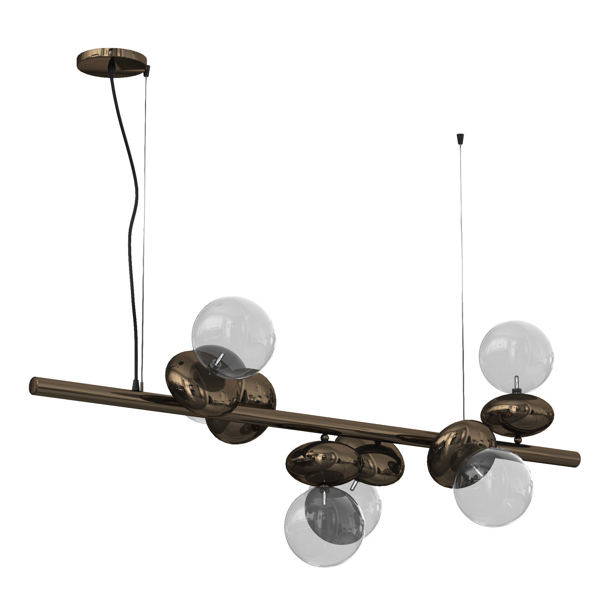 Unica Linear Chandelier 3D model_2