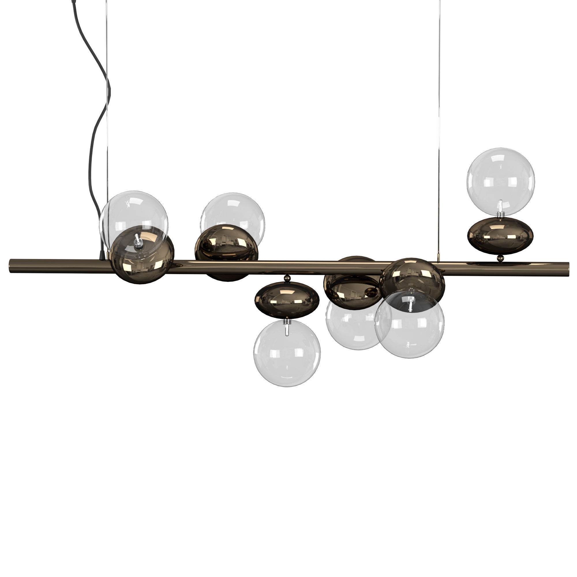 Unica Linear Chandelier 3D model_1
