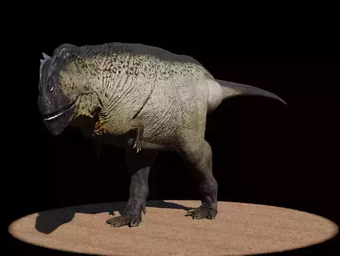 Mapusaurus Low-poly 3D model