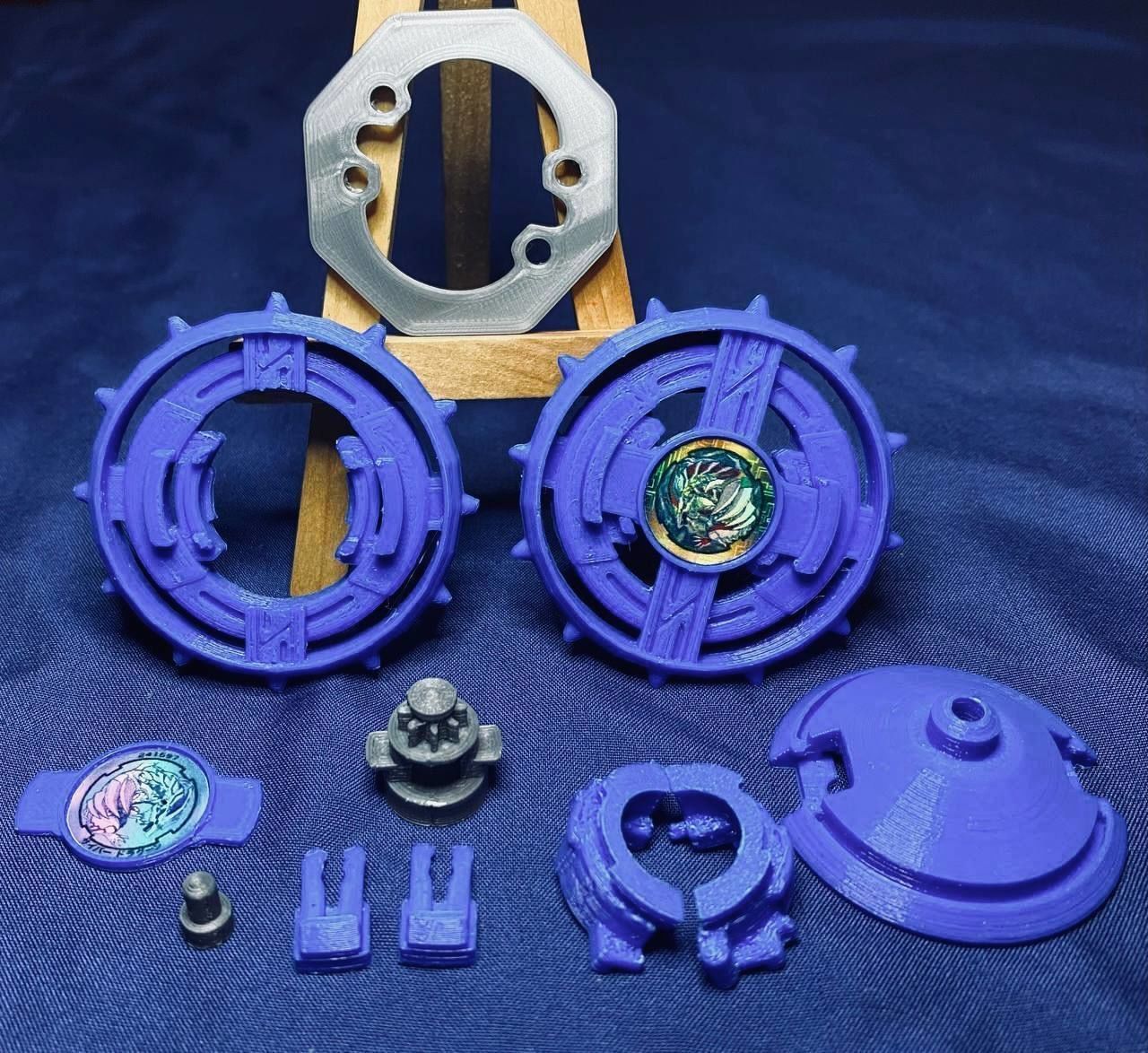 BEYBLADE CYBER DRAGOON PROTOTYPE - COMPLETE - ANIME SERIES 3D print model_3