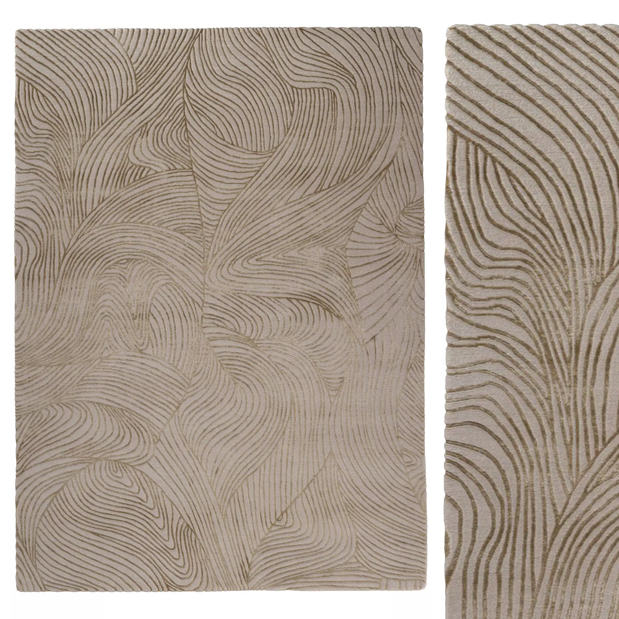 Waves Honey RUG 3D model_0