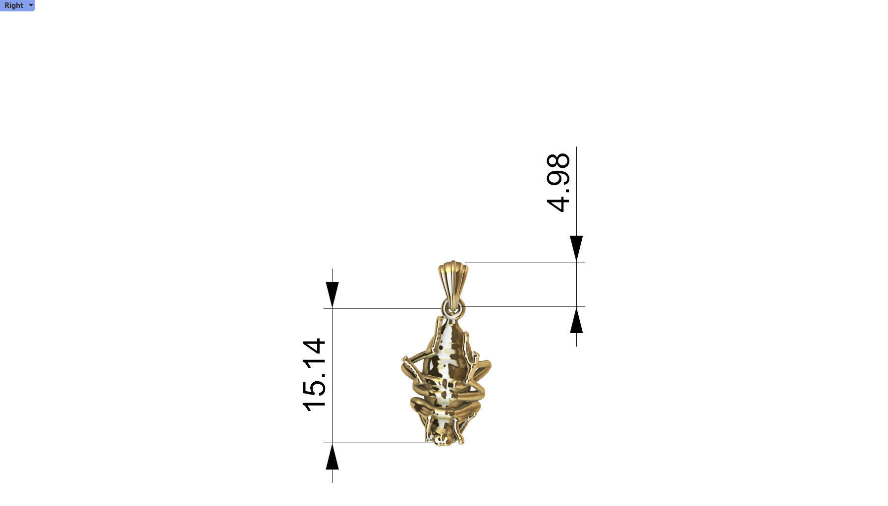 Beetle pendant necklace charm jewelry 3D print model_6