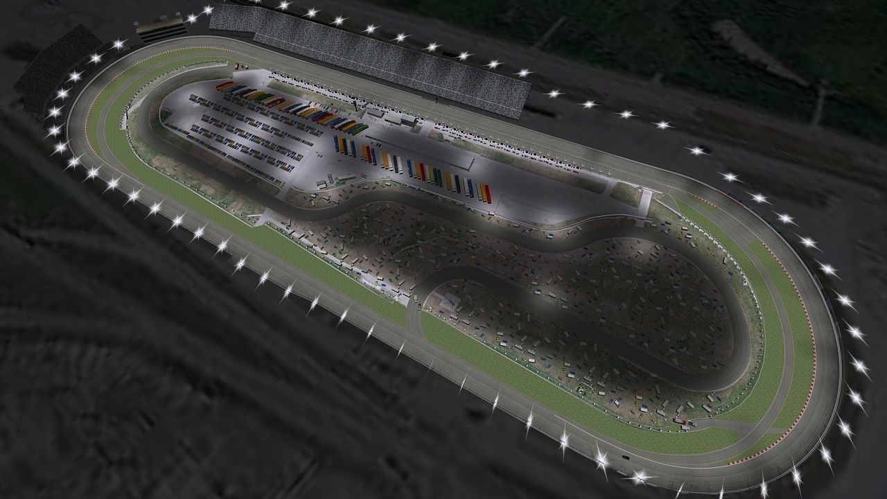 Gateway International Speedway Game Ready Low-poly 3D model_9