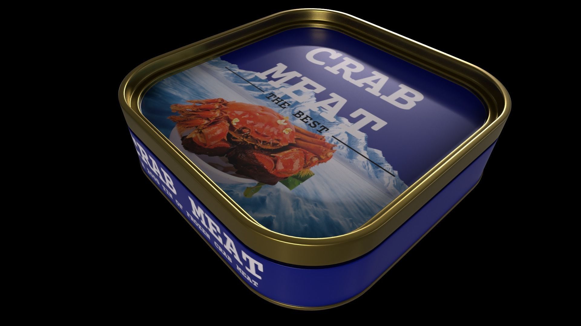 Frozen seafood-Crab Meat-GAME READY PBR Low-poly 3D model_3