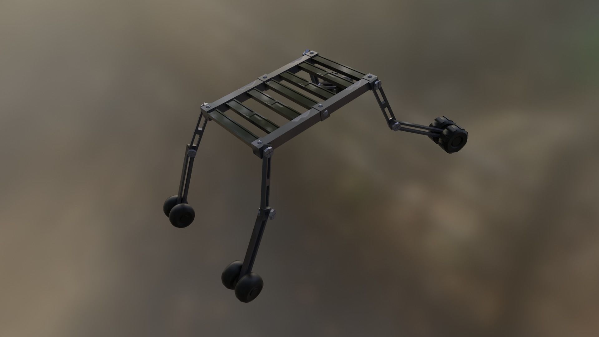 MECHANICAL ROBOT Low-poly 3D model_10