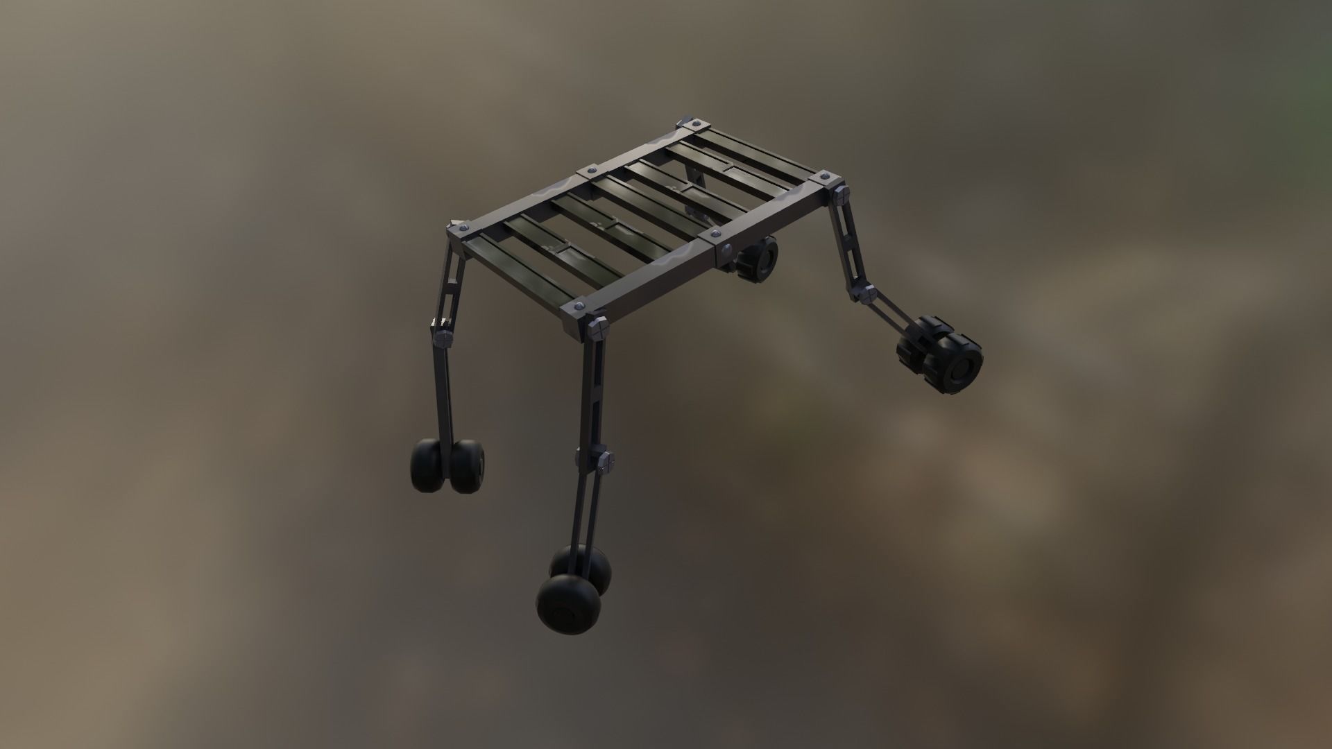 MECHANICAL ROBOT Low-poly 3D model_13