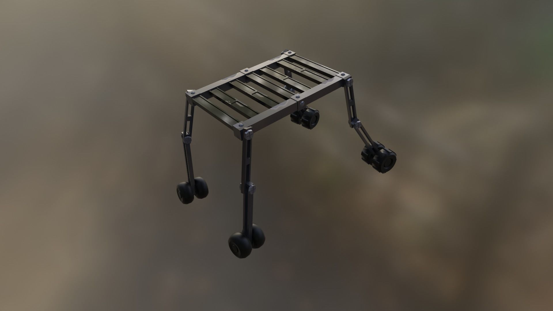 MECHANICAL ROBOT Low-poly 3D model_14