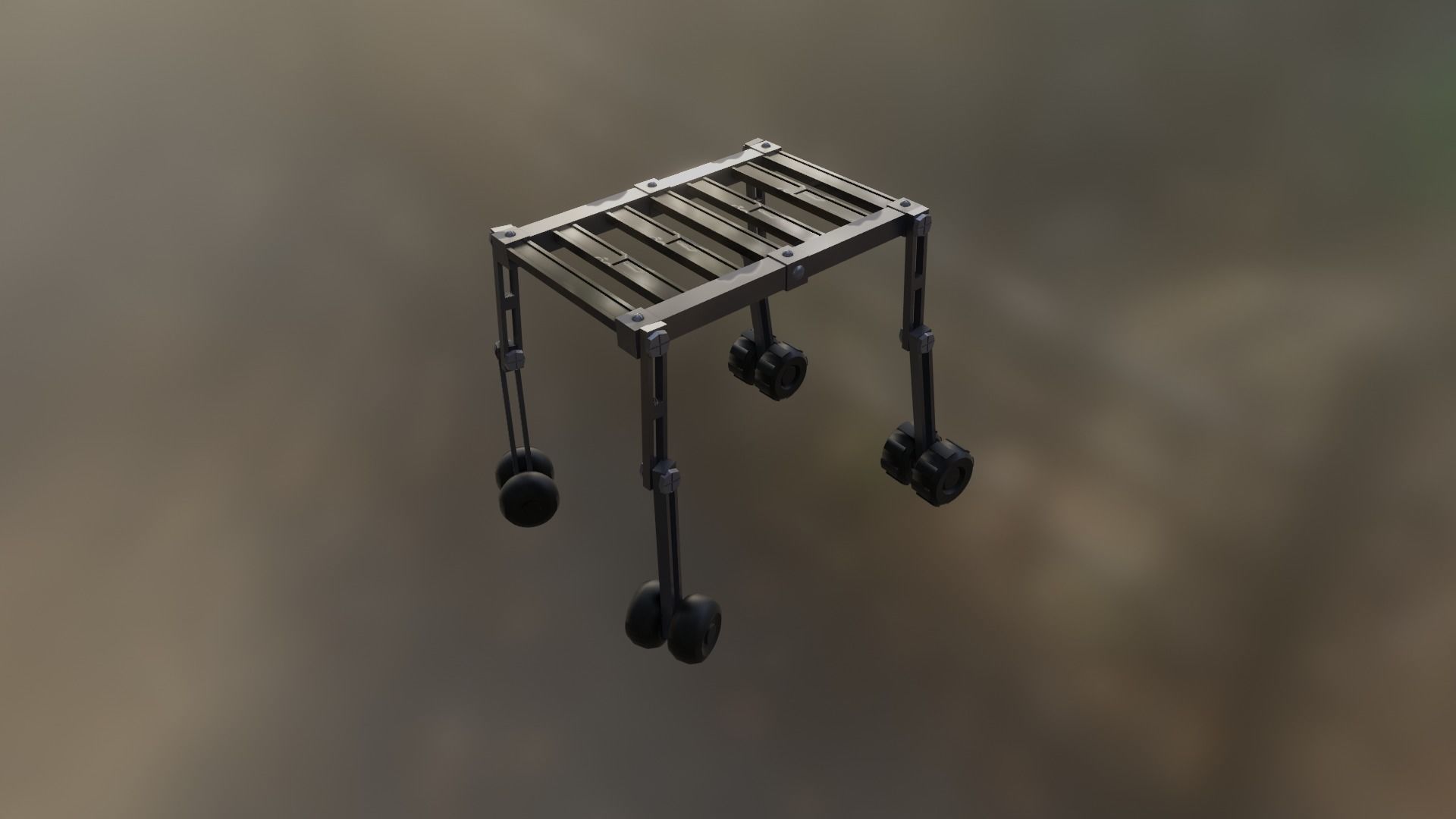 MECHANICAL ROBOT Low-poly 3D model_3