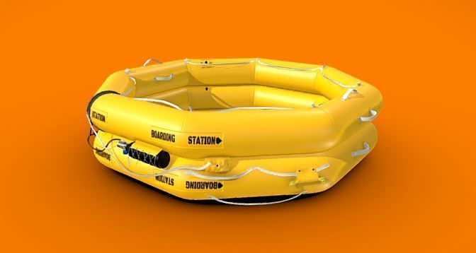 Emergency Raft 3D model_3