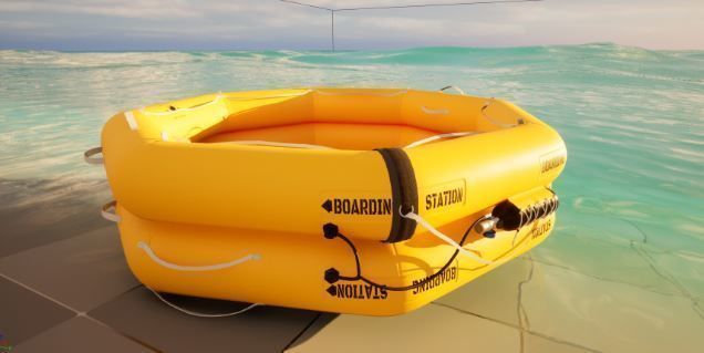 Emergency Raft 3D model_2