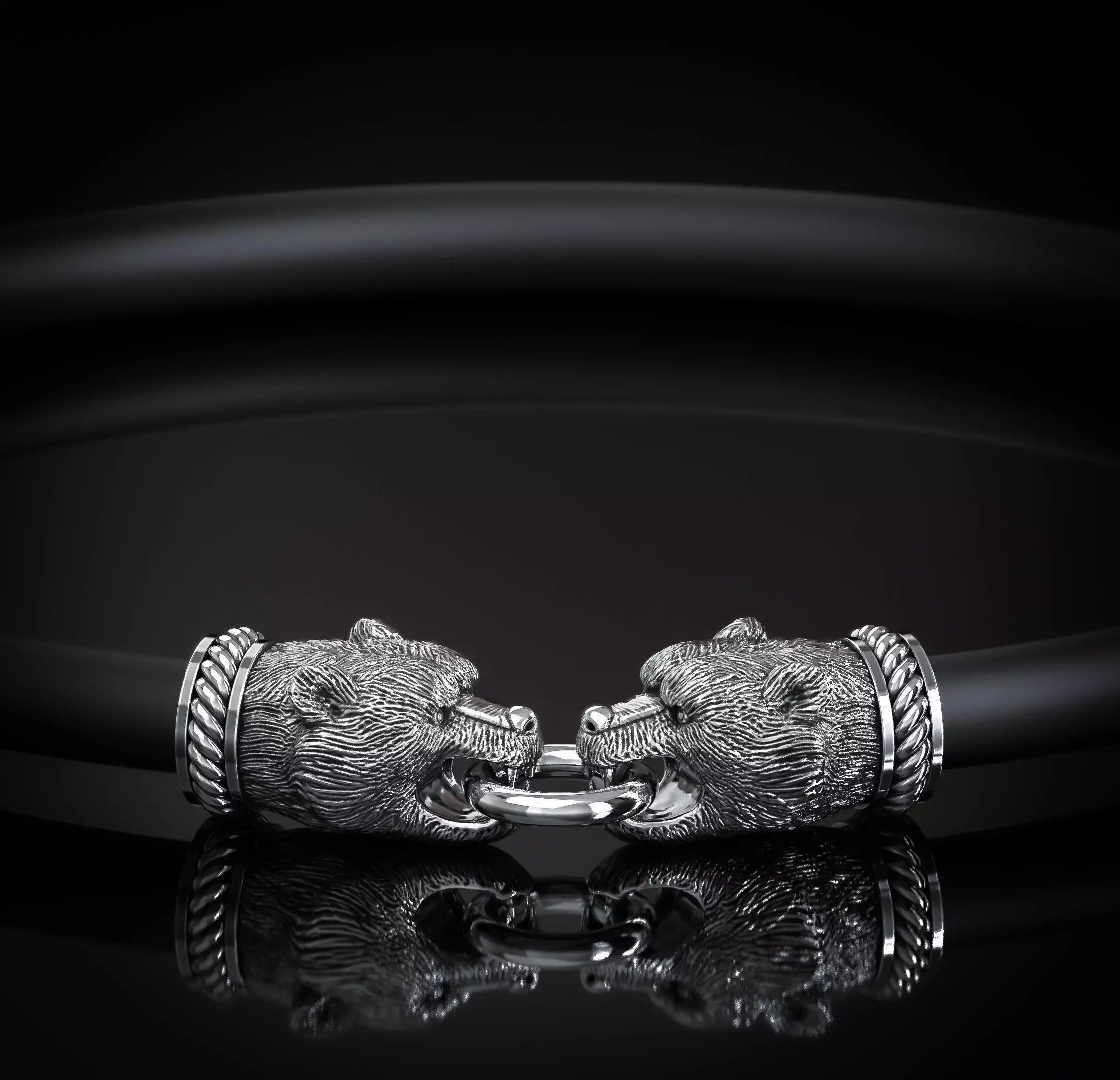 END CAPS FOR THE BEARS BRACELET Printable Model 3D print model_0