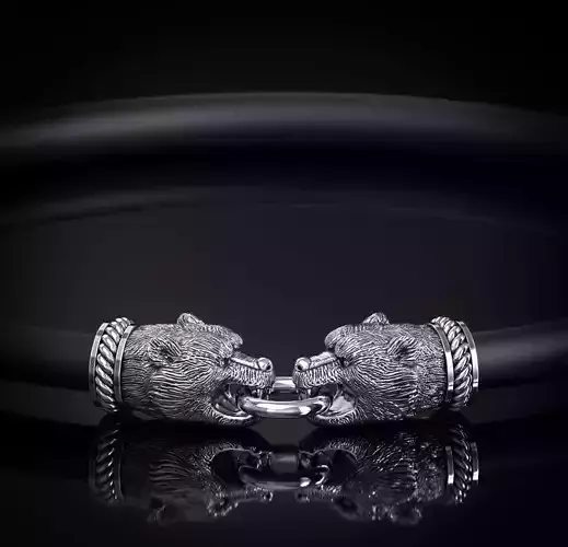 END CAPS FOR THE BEARS BRACELET Printable Model