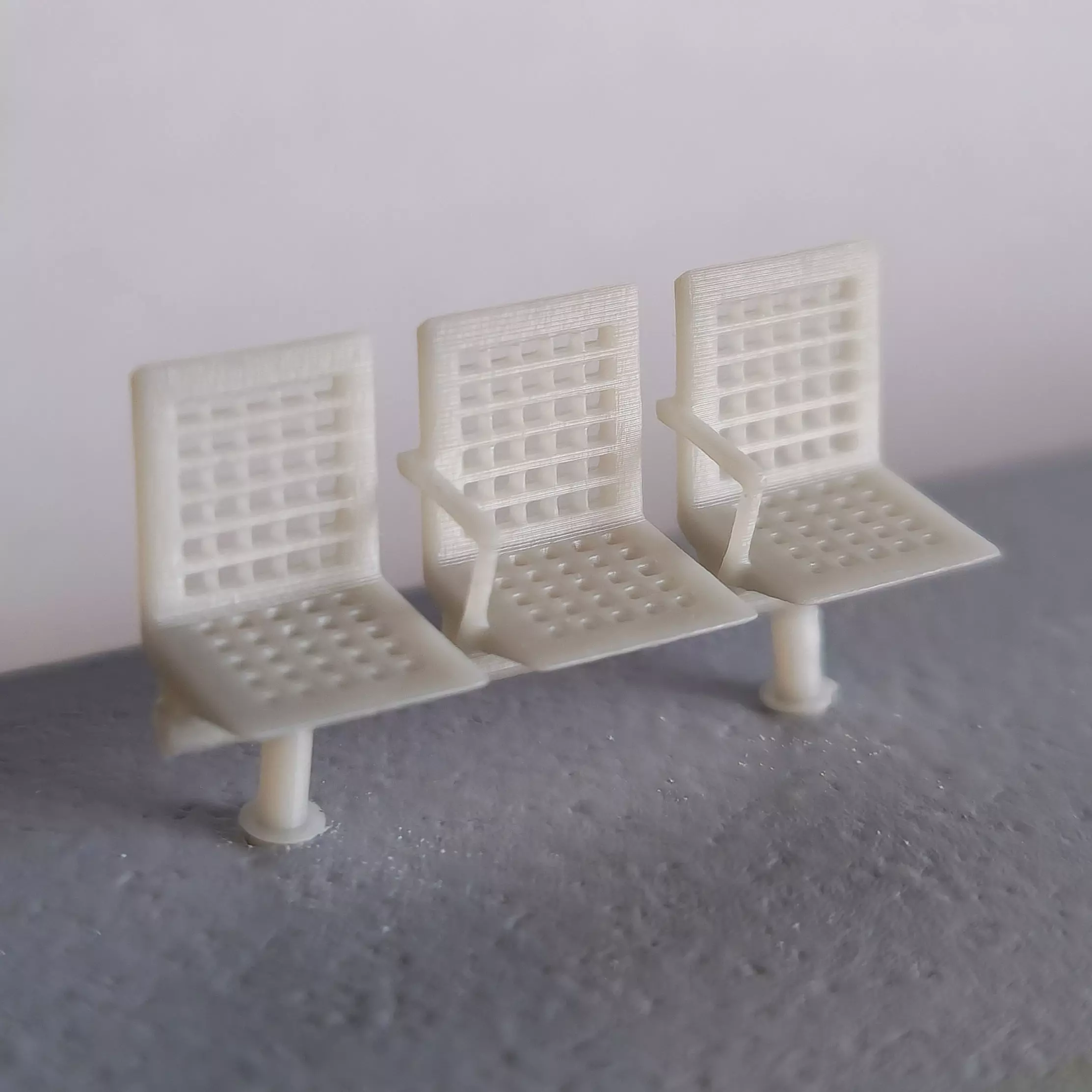 H0 Platform benches Style 2 3D print model_0