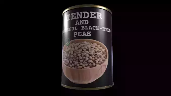 Black-eyed Peas - GAME READY PBR Low-poly 3D model