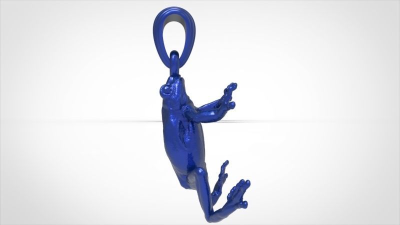 3D Frog Pendant Necklace Charm Jewelry 3D print model_24