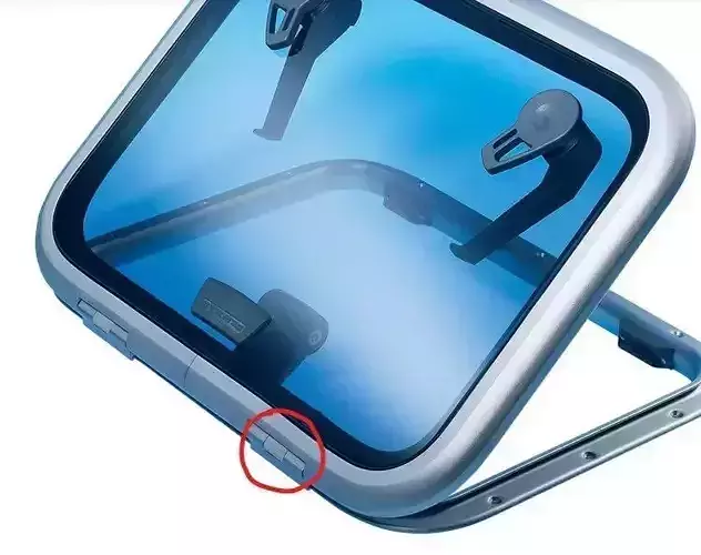 LE361027999  Lewmar Set Hinge Caps Low  Medium Profile hatches 3D model