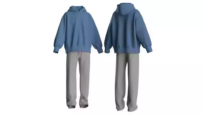 Male tracksuit 3D model