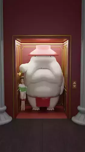 Character Rigging - Spirited Away 3D model