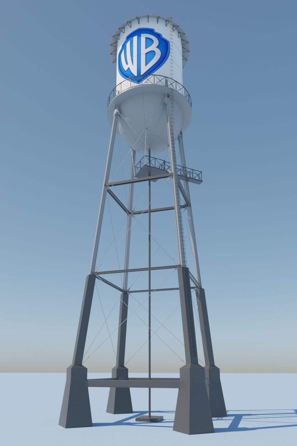 WARNER WATER TOWER 3D model_2