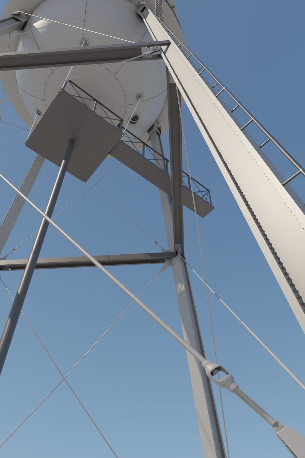 WARNER WATER TOWER 3D model_5