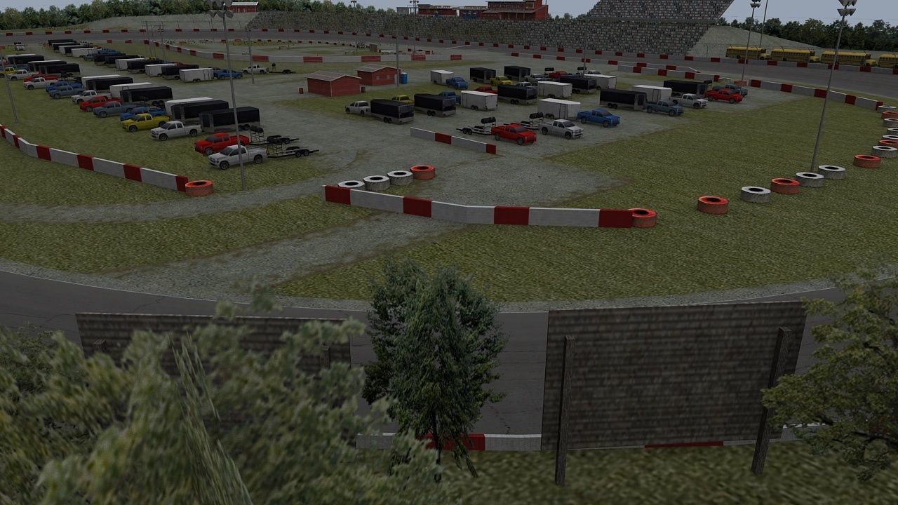 Small Town Speedway Game Ready Low-poly 3D model_7