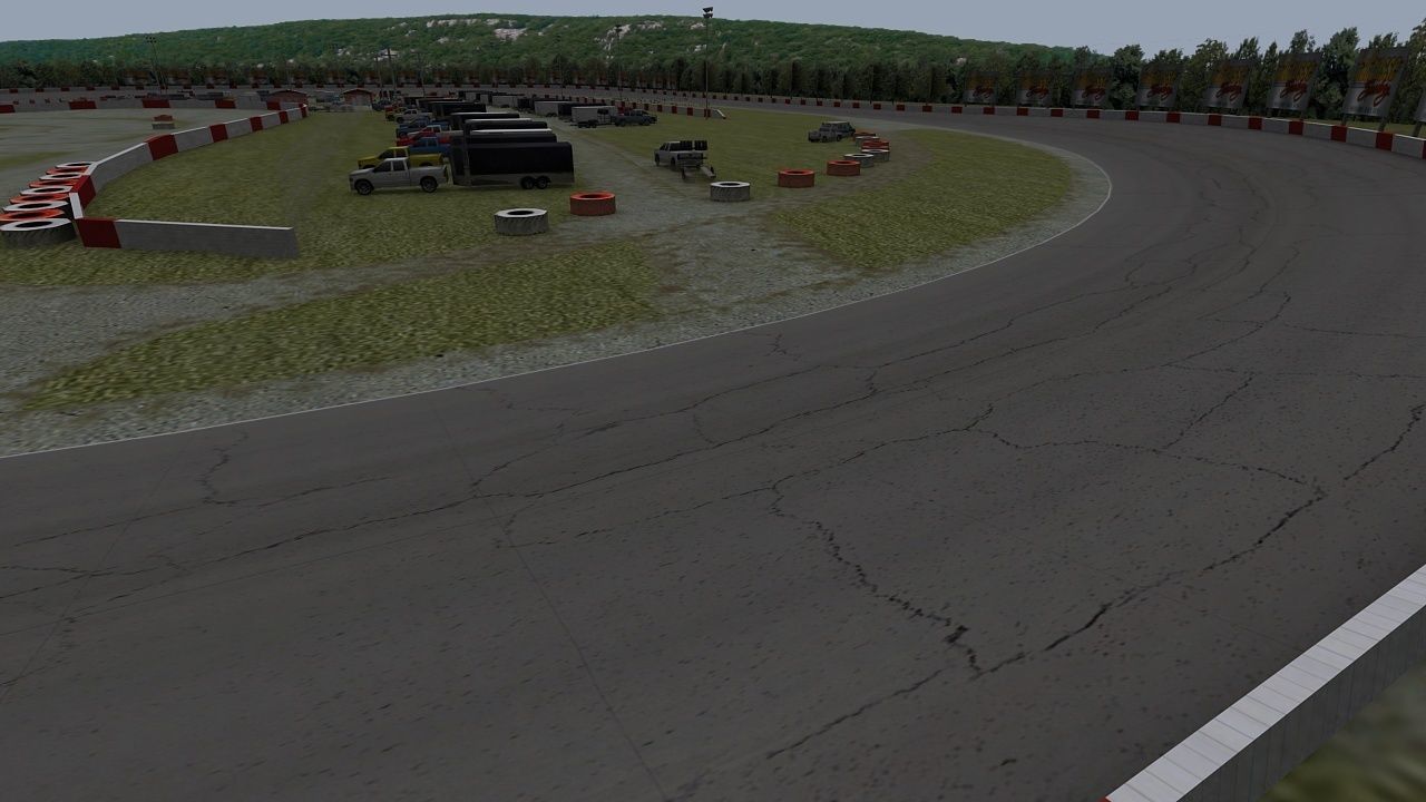 Small Town Speedway Game Ready Low-poly 3D model_12