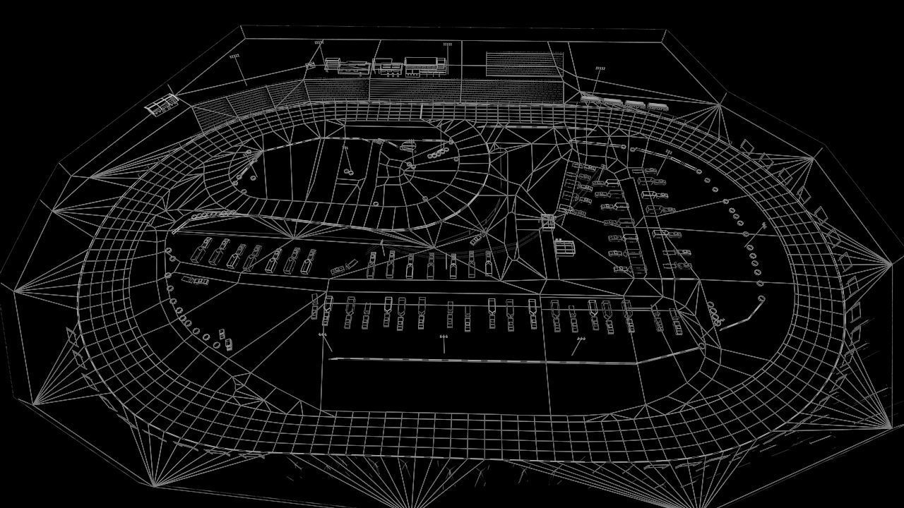 Small Town Speedway Game Ready Low-poly 3D model_3