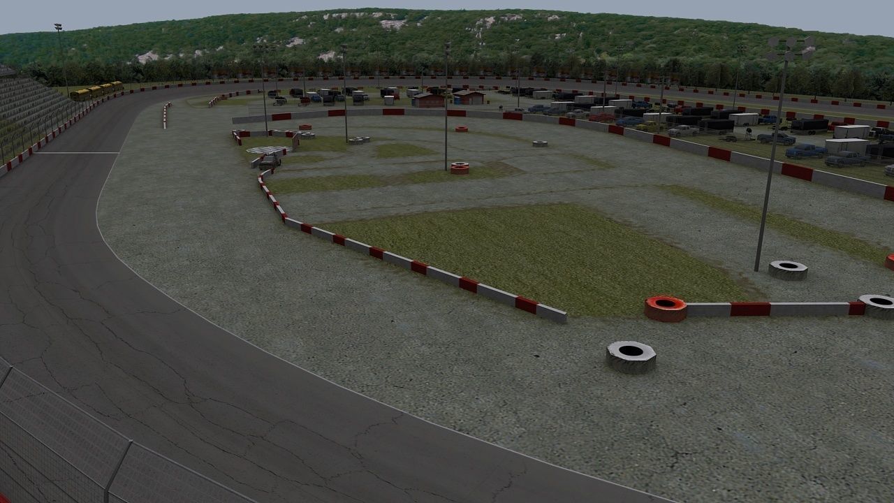 Small Town Speedway Game Ready Low-poly 3D model_4