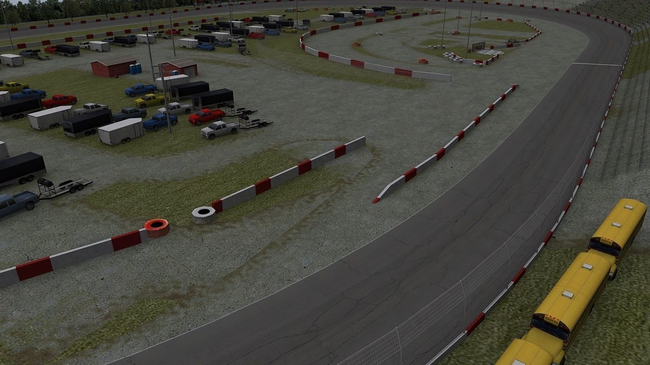 Small Town Speedway Game Ready Low-poly 3D model_5