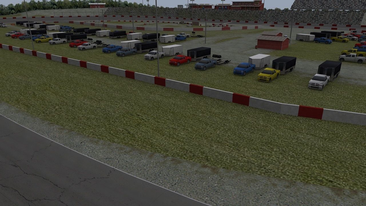 Small Town Speedway Game Ready Low-poly 3D model_10