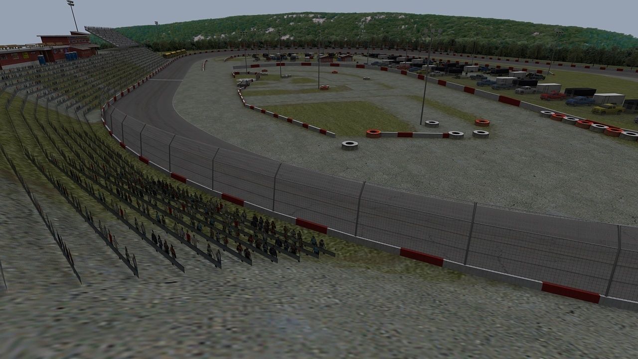 Small Town Speedway Game Ready Low-poly 3D model_13