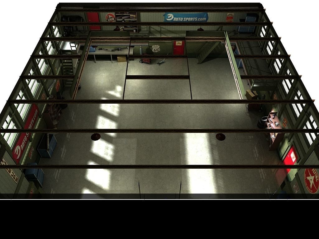 Game Ready Vintage Garage Low-poly 3D model_14