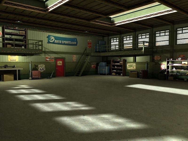 Game Ready Vintage Garage Low-poly 3D model_4