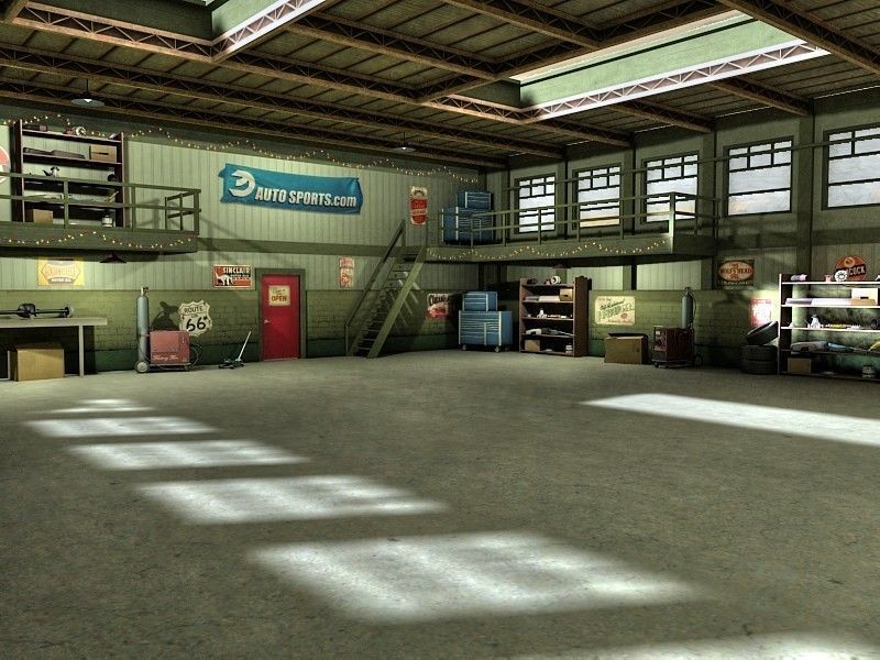 Game Ready Vintage Garage Low-poly 3D model_5